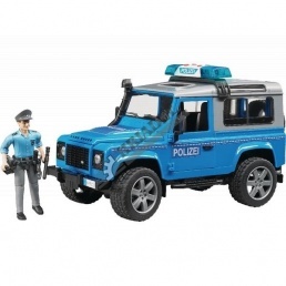 Maketa LANDROVER Policajné auto s policajtom (02597)