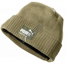PUMA Workwear pletená čiapka CHAMP olivová (12213021)