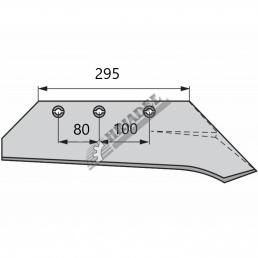 Pluhové ostrie KMF WY 25 pravé (00212110)