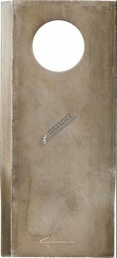 Nôž na rotačnú kosačku P 108 x 49 x 4 mm Ø otvoru 21 mm vhodné pre Pöttinger (434.972)