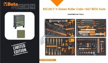 7-zásuvkový vozík 267 dielny svetlozelený (BETA 2400 RSC24/7-V 4M)