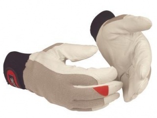 Pracovné rukavice koža, suchý zips veľ. 10