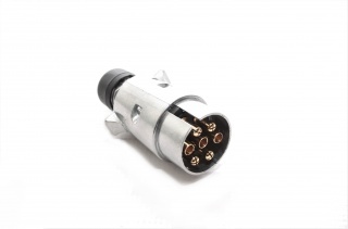 7 pólový kovový konektor samec