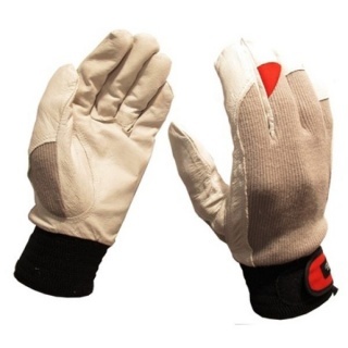 Pracovné rukavice koža, suchý zips veľ. 11