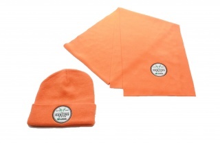 Čiapka a šál oranžové