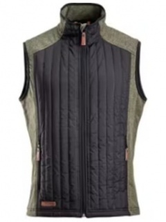 Pánska hybridná flísová vesta olivová 5XL