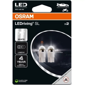 OSRAM W5W LED NIGHT BREAKER – Legálne parkovacie LED žiarovky, studená biela