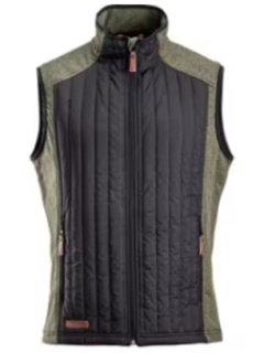 Pánska hybridná flísová vesta olivová 3XL