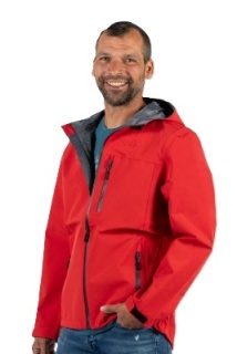 Nepremokavá funkčná bunda, červená, muž 3XL