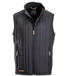 Pánska hybridná flísová vesta čierna M