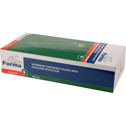 Veterinárne rukavice s chráničom 120CM