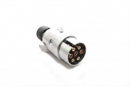 7 pólový kovový konektor samec