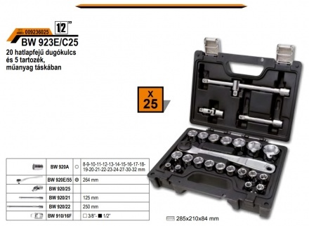 Sada 25 nástrčných kľúčov 1/2