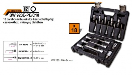 Sada 18 imbusových kľúčov 1/2