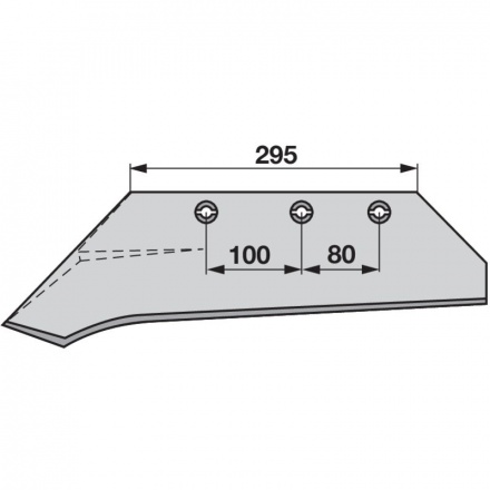 Pluhové ostrie KMF WY 25 ľavé