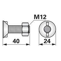 Skrutka pluhová 2-nos