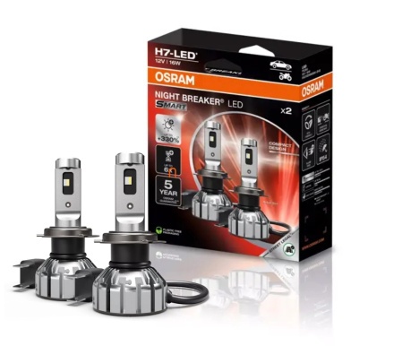 OSRAM H7 LED SMART – Legálne LED žiarovky s o 330 % vyšším jasom (2ks)