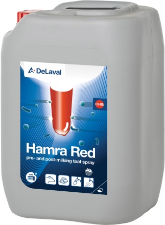 Dezinfekcia strukov DeLaval Hamra Red – 20 l